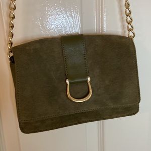 Talbots suede evergreen purse.